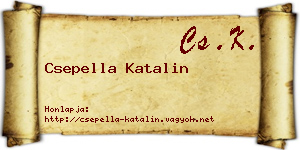 Csepella Katalin névjegykártya